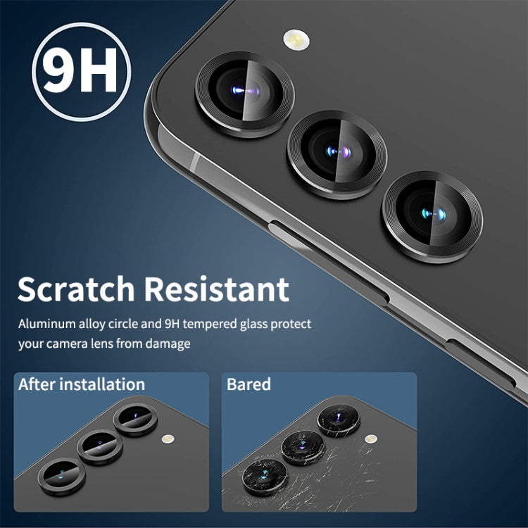For Samsung Galaxy A24 ENKAY Hat-Prince 9H Rear Camera Lens Aluminium Alloy Ring Tempered Glass Film (Light Green) - free shipping - PMC TechLife - Order now!