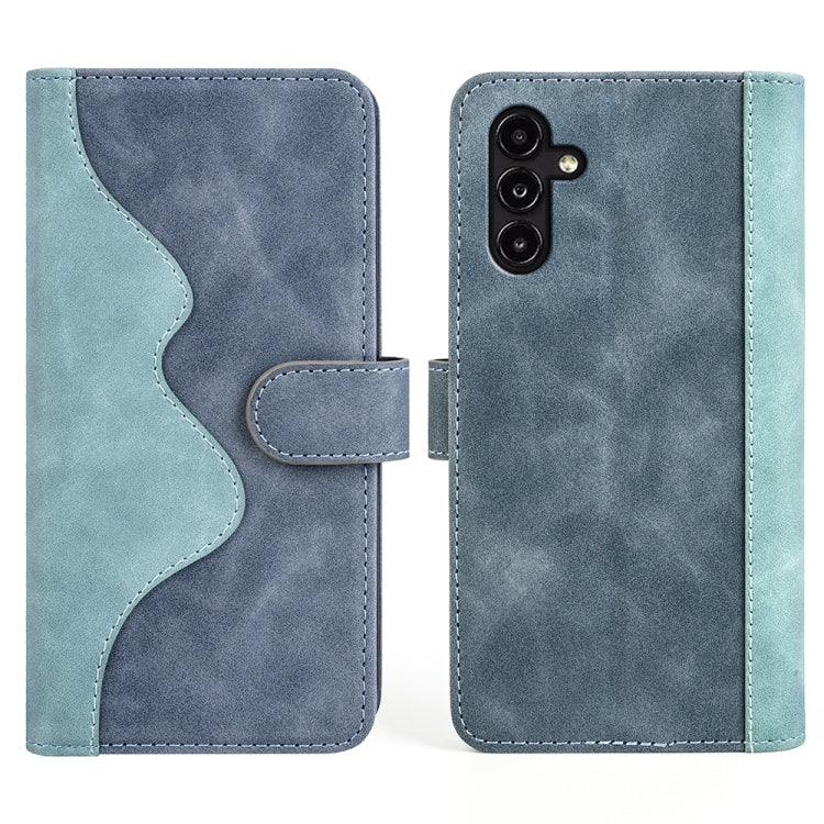 For Samsung Galaxy A14 5G Stitching Horizontal Flip Leather Phone Case(Blue) - free shipping - PMC TechLife - Order now!