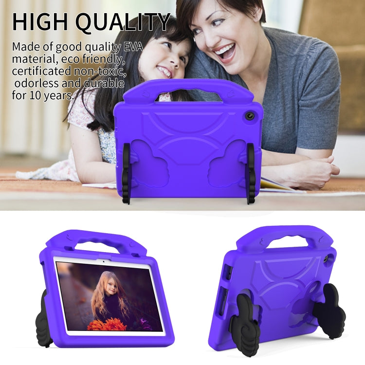 For Lenovo Tab M10 3rd Gen 10.1 TB-328 Thumb Bracket EVA Shockproof Tablet Case(Purple) - free shipping - PMC TechLife - Order now!