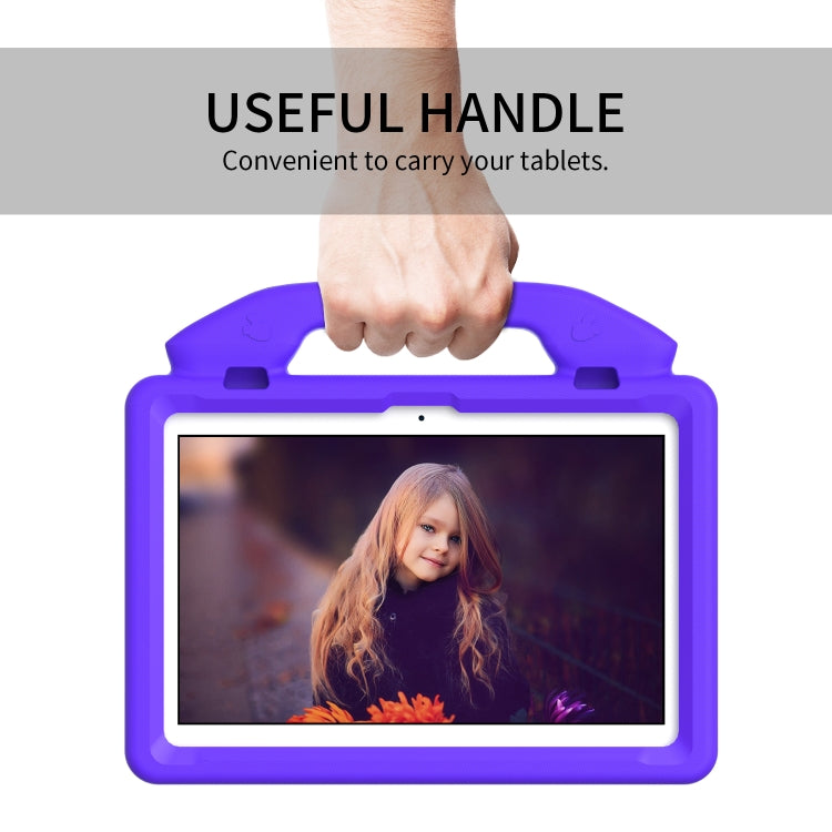 For Lenovo Tab M10 3rd Gen 10.1 TB-328 Thumb Bracket EVA Shockproof Tablet Case(Purple) - free shipping - PMC TechLife - Order now!