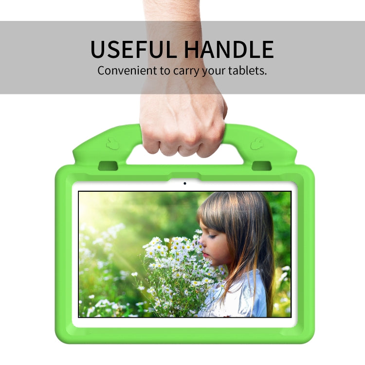 For Lenovo Tab M10 3rd Gen 10.1 TB-328 Thumb Bracket EVA Shockproof Tablet Case(Green) - Lenovo by PMC TechLife | Online Shopping South Africa | PMC TechLife | Buy Now Pay Later Mobicred