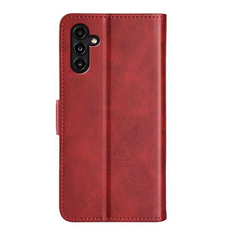 For Samsung Galaxy A14 5G Dual-side Magnetic Buckle Leather Phone Case(Red) - free shipping - PMC TechLife - Order now!