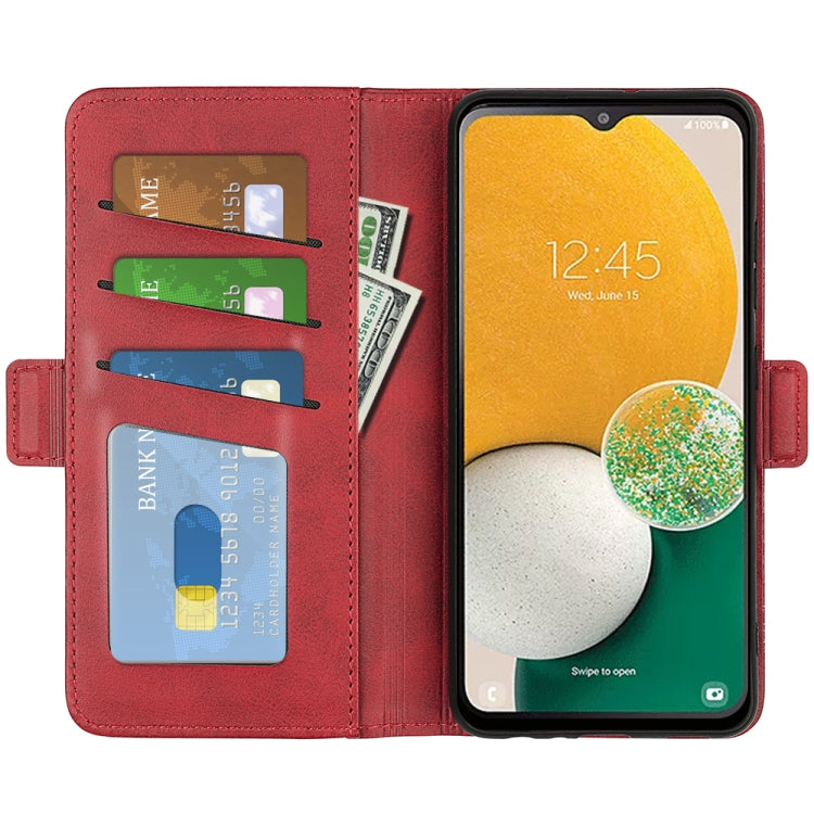 For Samsung Galaxy A14 5G Dual-side Magnetic Buckle Leather Phone Case(Red) - free shipping - PMC TechLife - Order now!