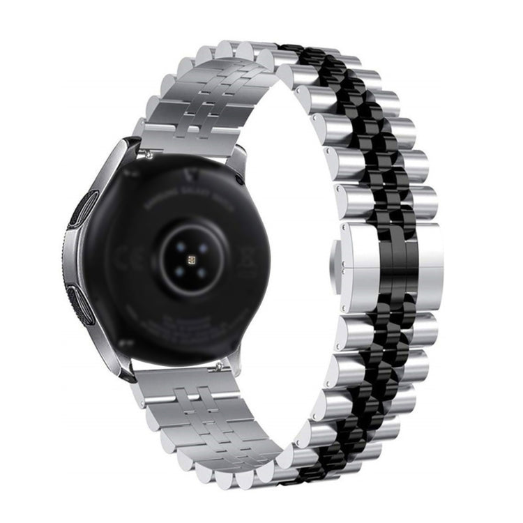 For Huawei Watch GT3 SE Five Bull Half Round Stainless Steel Watch Band + Strap Removal Tool(Silver+Black) - Smart Wear by PMC TechLife | Online Shopping South Africa | PMC TechLife
