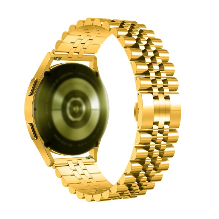 For Huawei Watch Buds Five Bull Half Round Stainless Steel Watch Band + Strap Removal Tool(Gold) -  by PMC TechLife | Online Shopping South Africa | PMC TechLife