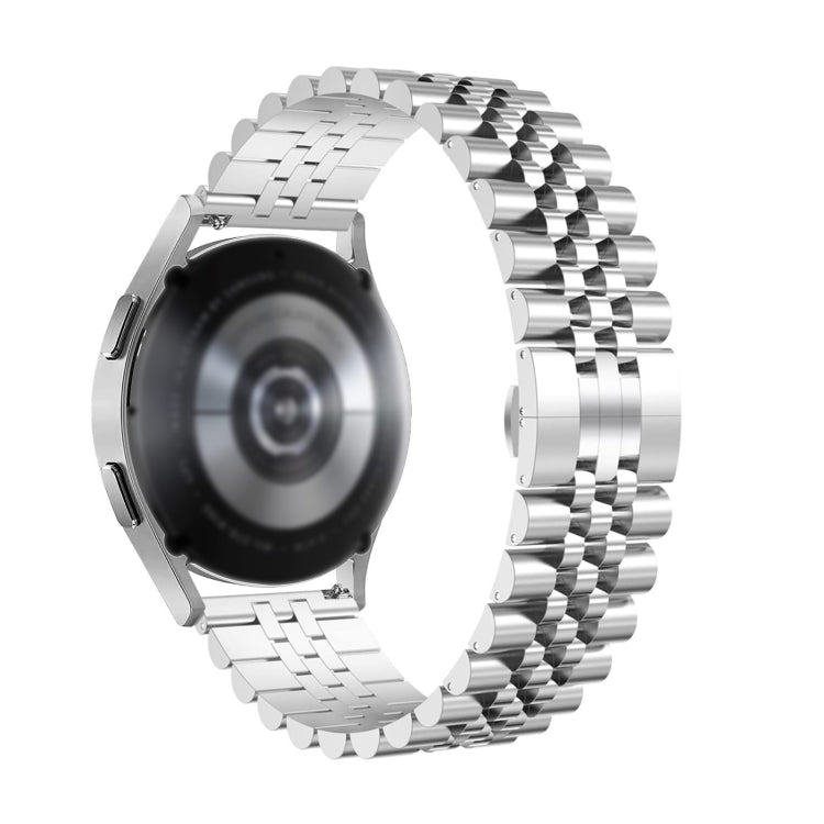 For Huawei Watch GT 42mm/46mm / GT2 46mm Five Bull Half Round Stainless Steel Watch Band + Strap Removal Tool(Silver) -  by PMC TechLife | Online Shopping South Africa | PMC TechLife