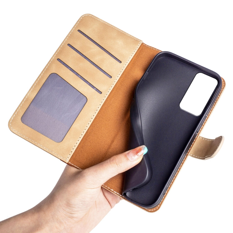 For TCL 40R Stitching Horizontal Flip Leather Phone Case(Yellow) - free shipping - PMC TechLife - Order now!