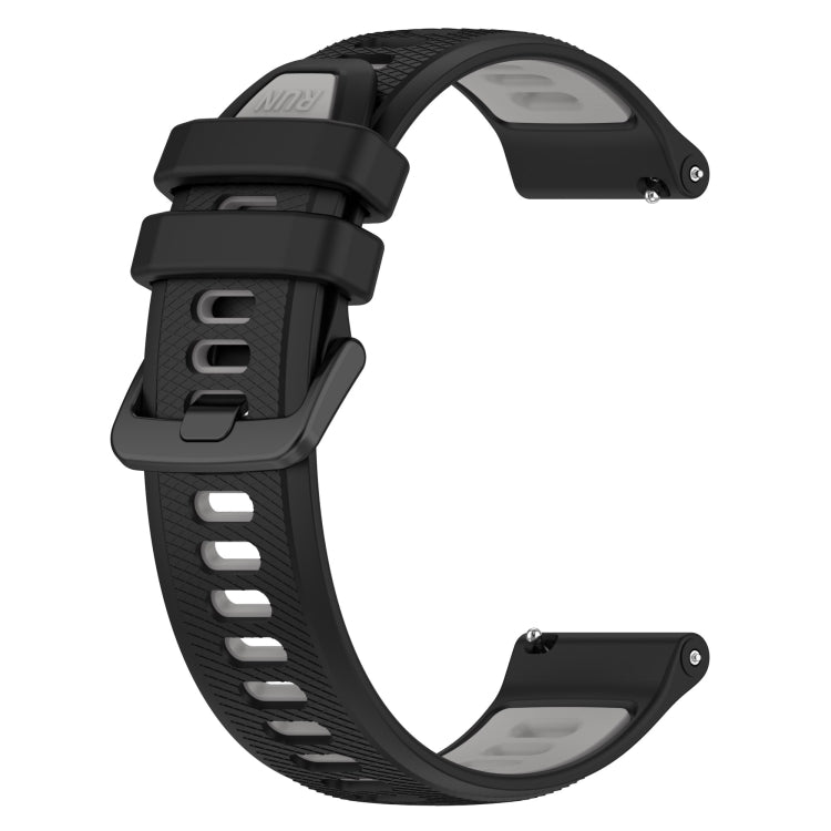 For Honor Watch ES 20mm Sports Two-Color Silicone Watch Band(Black+Grey) - Smart Wear by PMC TechLife | Online Shopping South Africa | PMC TechLife