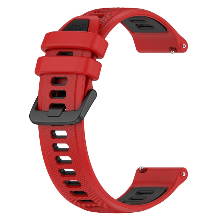 For Garmin Venu 2 22mm Sports Two-Color Silicone Watch Band(Red+Black) -  by PMC TechLife | Online Shopping South Africa | PMC TechLife