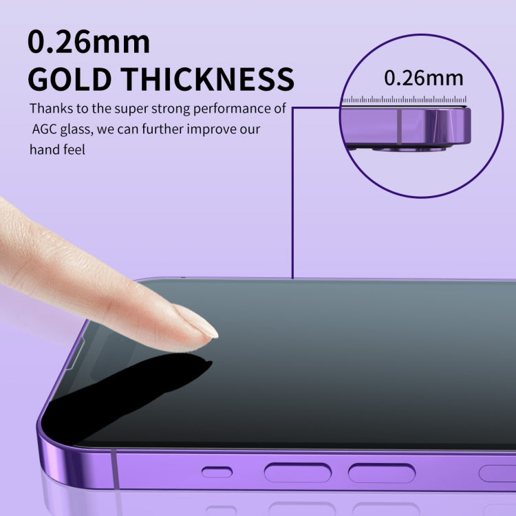 For iPhone 14 Pro 2pcs ENKAY Hat-Prince 25 Degree Privacy 8K UHD AGC Tempered Glass Film - iPhone 14 Pro Tempered Glass by ENKAY | Online Shopping South Africa | PMC TechLife | Buy Now Pay Later Mobicred