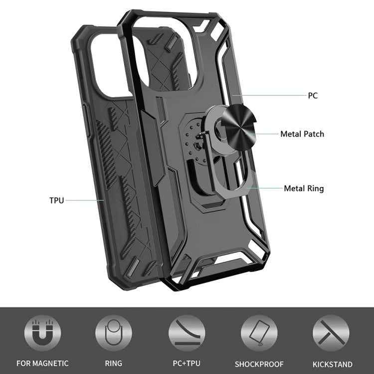 For Samsung Galaxy A54 5G Warship Armor 2 in 1 Shockproof Phone Case(Black) - Galaxy Phone Cases by PMC TechLife | Online Shopping South Africa | PMC TechLife | Buy Now Pay Later Mobicred