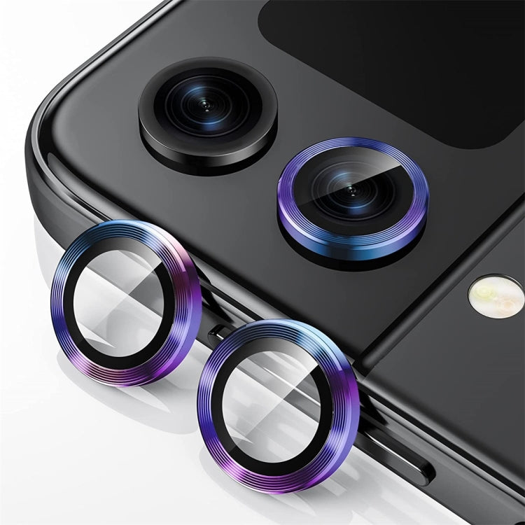 For Samsung Galaxy Z Flip4 / W23 Flip ENKAY Hat-Prince 9H Rear Camera Lens Aluminium Alloy Tempered Glass Film(Colorful) - free shipping - PMC TechLife - Order now!