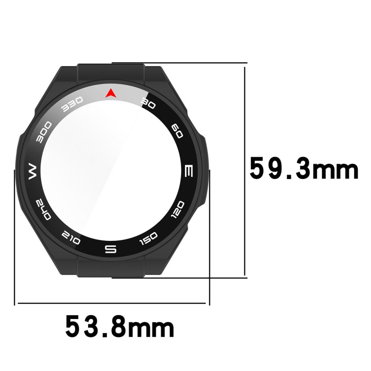 For Huawei Watch Ultimate PC+ Toughened Film Integrated Watch Protective Case(Grey) - Smart Wear by PMC TechLife | Online Shopping South Africa | PMC TechLife