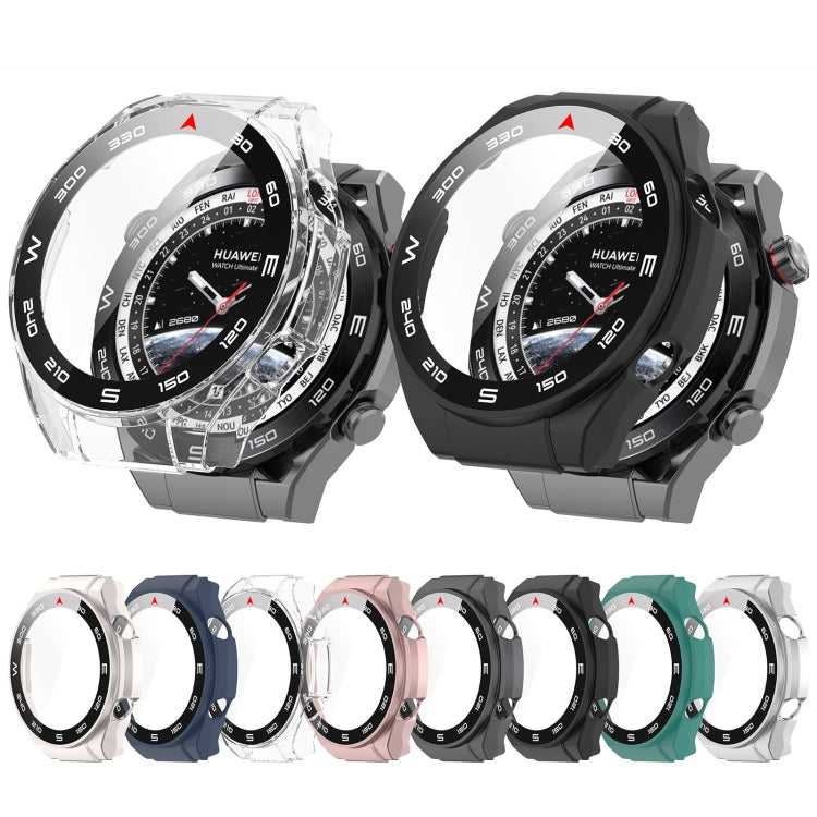 For Huawei Watch Ultimate PC+ Toughened Film Integrated Watch Protective Case(Sliver) - Smart Wear by PMC TechLife | Online Shopping South Africa | PMC TechLife