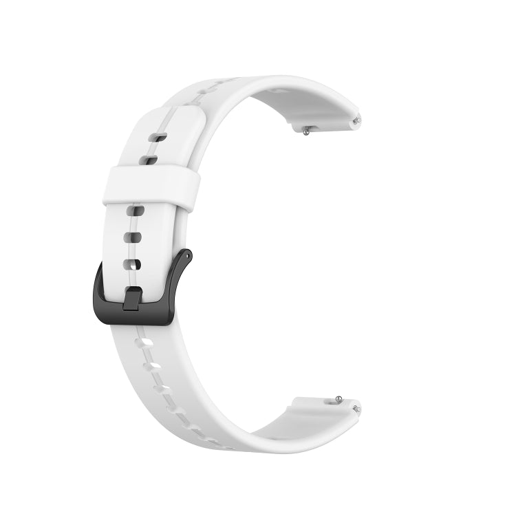 For Huawei Band 7 Solid Color Silicone Watch Band(White) - Smart Wear by PMC TechLife | Online Shopping South Africa | PMC TechLife