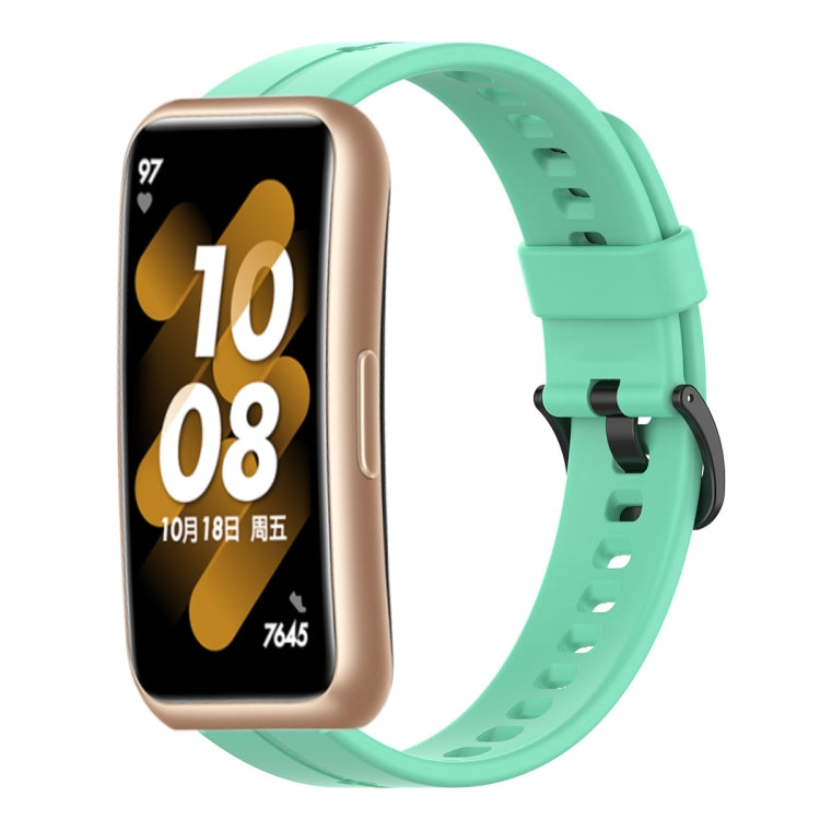 For Huawei Band 7 Solid Color Silicone Watch Band(Lake Blue) - Smart Wear by PMC TechLife | Online Shopping South Africa | PMC TechLife