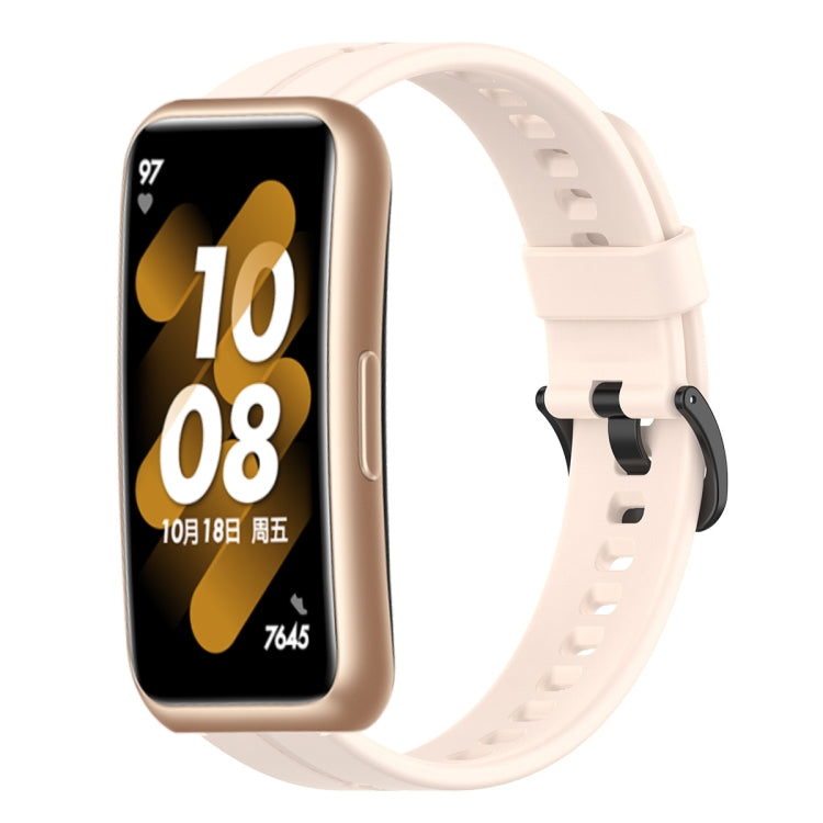 For Huawei Band 7 Solid Color Silicone Watch Band(Pink) - Smart Wear by PMC TechLife | Online Shopping South Africa | PMC TechLife