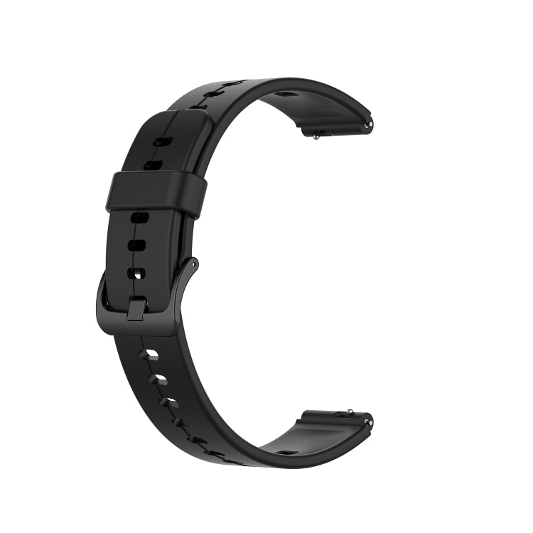 For Huawei Band 6 Solid Color Silicone Watch Band(Black) - Smart Wear by PMC TechLife | Online Shopping South Africa | PMC TechLife
