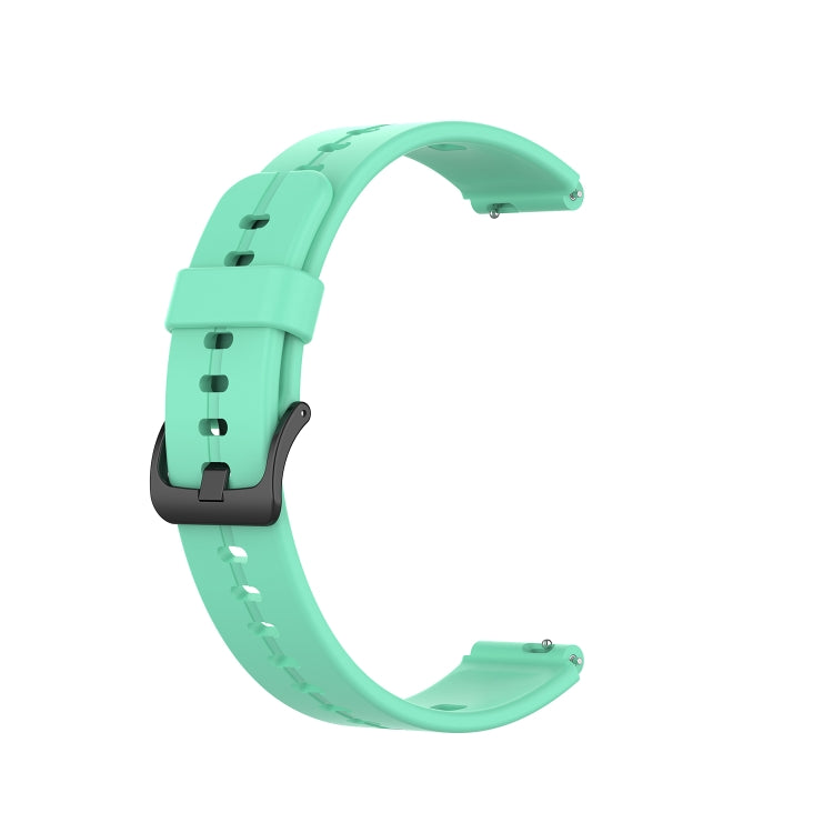 For Huawei Band 6 Solid Color Silicone Watch Band(Lake Blue) - Smart Wear by PMC TechLife | Online Shopping South Africa | PMC TechLife