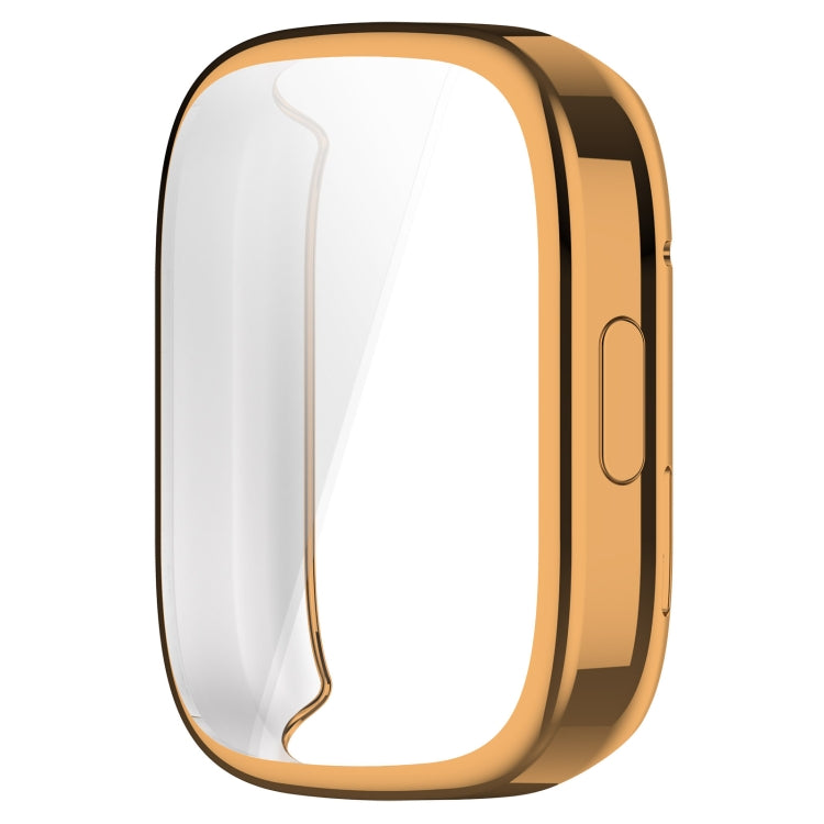 For Redmi Watch 3 TPU Fully Enclosed Watch Protective Case(Rose Gold) - Smart Wear by PMC TechLife | Online Shopping South Africa | PMC TechLife