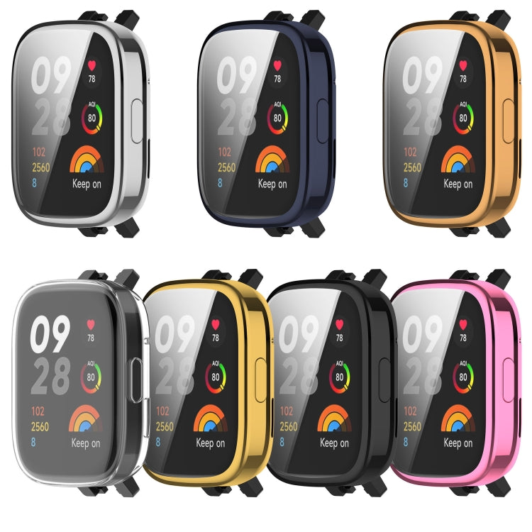 For Redmi Watch 3 TPU Fully Enclosed Watch Protective Case(Black) - Smart Wear by PMC TechLife | Online Shopping South Africa | PMC TechLife