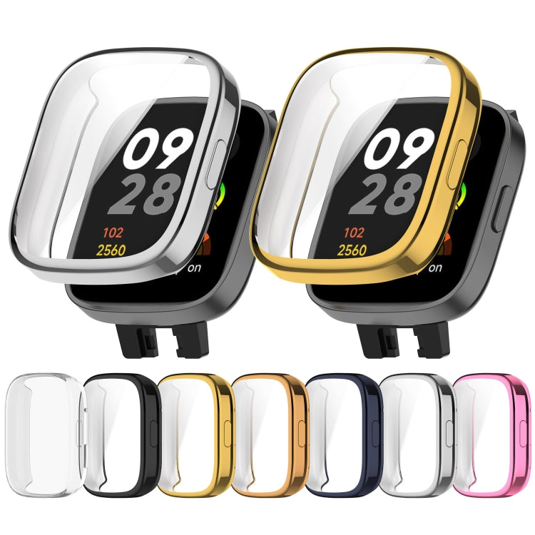 For Redmi Watch 3 Lite TPU Fully Enclosed Watch Protective Case(Transparent) - Smart Wear by PMC TechLife | Online Shopping South Africa | PMC TechLife