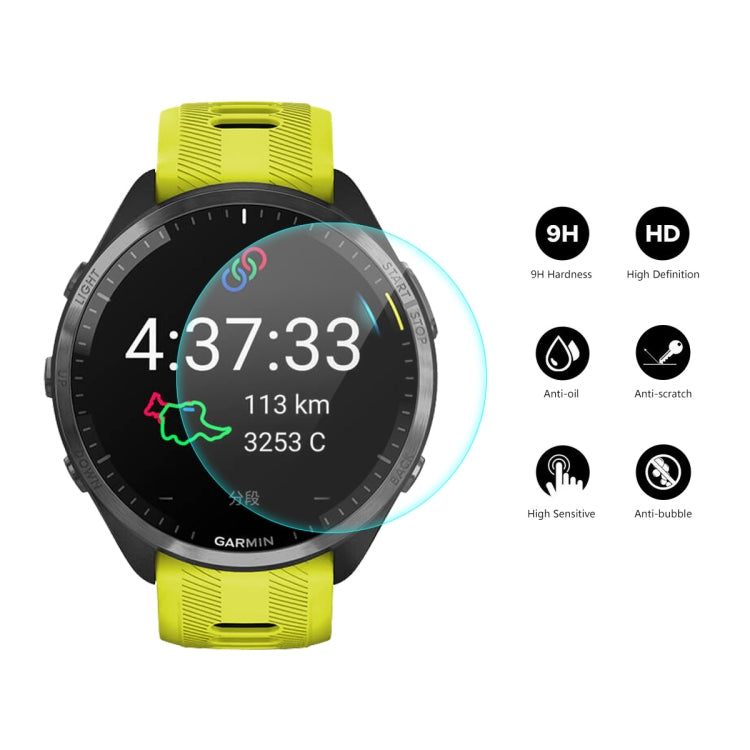 1pcs For Garmin Forerunner 965 ENKAY 0.2mm 9H Tempered Glass Screen Protector Watch Film - Smart Wear by ENKAY | Online Shopping South Africa | PMC TechLife