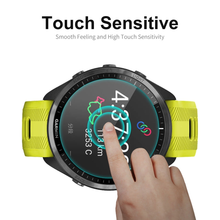 1pcs For Garmin Forerunner 965 ENKAY 0.2mm 9H Tempered Glass Screen Protector Watch Film - Smart Wear by ENKAY | Online Shopping South Africa | PMC TechLife