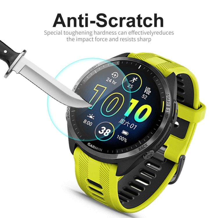 1pcs For Garmin Forerunner 965 ENKAY 0.2mm 9H Tempered Glass Screen Protector Watch Film - Smart Wear by ENKAY | Online Shopping South Africa | PMC TechLife