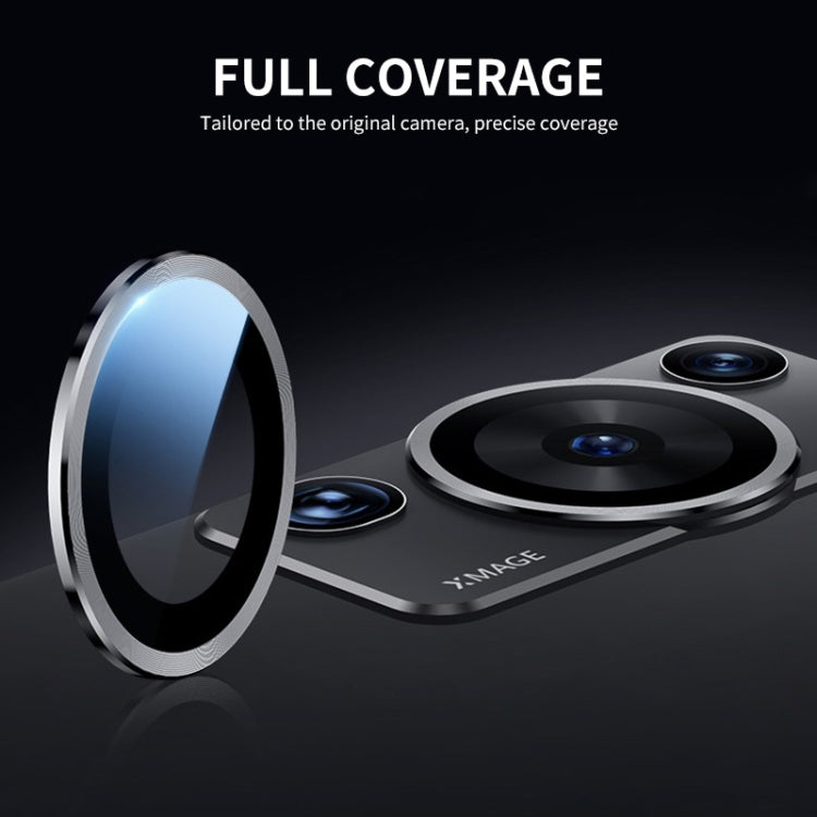 For HUAWEI P60 / P60 Pro / P60 Art ENKAY Hat-Prince 9H Rear Camera Lens Aluminium Alloy Tempered Glass Film(Golden) - Huawei Tempered Glass by ENKAY | Online Shopping South Africa | PMC TechLife | Buy Now Pay Later Mobicred