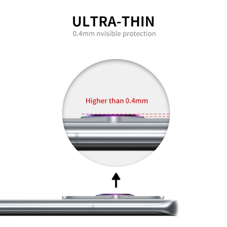 For HUAWEI P60 / P60 Pro / P60 Art ENKAY Hat-Prince 9H Rear Camera Lens Aluminium Alloy Tempered Glass Film(Golden) - Huawei Tempered Glass by ENKAY | Online Shopping South Africa | PMC TechLife | Buy Now Pay Later Mobicred