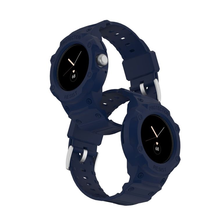 For Google Pixel Watch JUNSUNMAY Integrated TPU Adjustable Elastic Watch Band(Army Green) - Watch Bands by JUNSUNMAY | Online Shopping South Africa | PMC TechLife | Buy Now Pay Later Mobicred