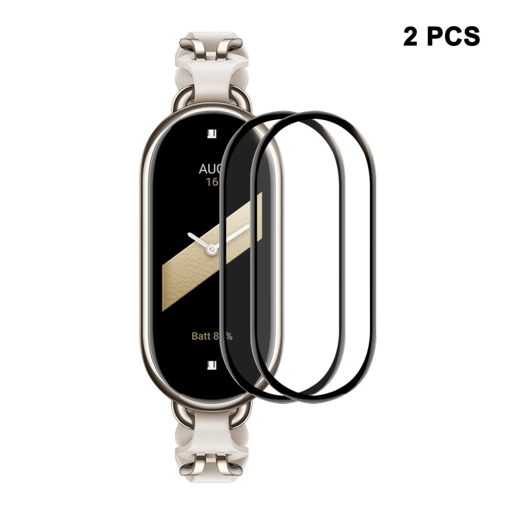 2pcs For Xiaomi Band 8 ENKAY Hat-Prince 3D Full Coverage Soft PC Edge + PMMA HD Screen Protector Film - Smart Wear by ENKAY | Online Shopping South Africa | PMC TechLife