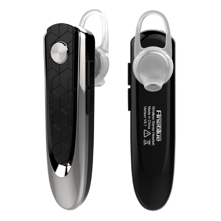 Fineblue HF68 Bluetooth Mini Earphone Business Wireless Earbud Stereo Music Hands-free Calling Earphone Large Battery Capacity Black - Bluetooth Earphone by Fineblue | Online Shopping South Africa | PMC TechLife | Buy Now Pay Later Mobicred