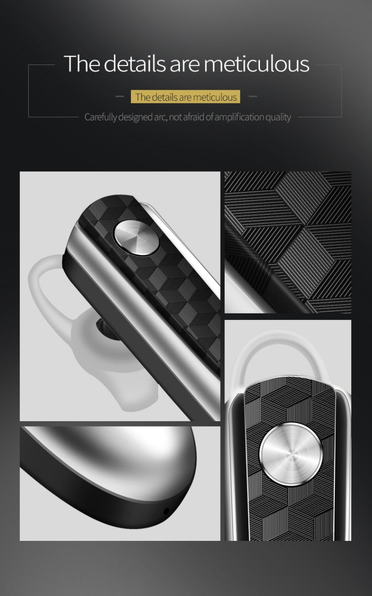 Fineblue HF68 Bluetooth Mini Earphone Business Wireless Earbud Stereo Music Hands-free Calling Earphone Large Battery Capacity Black - Bluetooth Earphone by Fineblue | Online Shopping South Africa | PMC TechLife | Buy Now Pay Later Mobicred