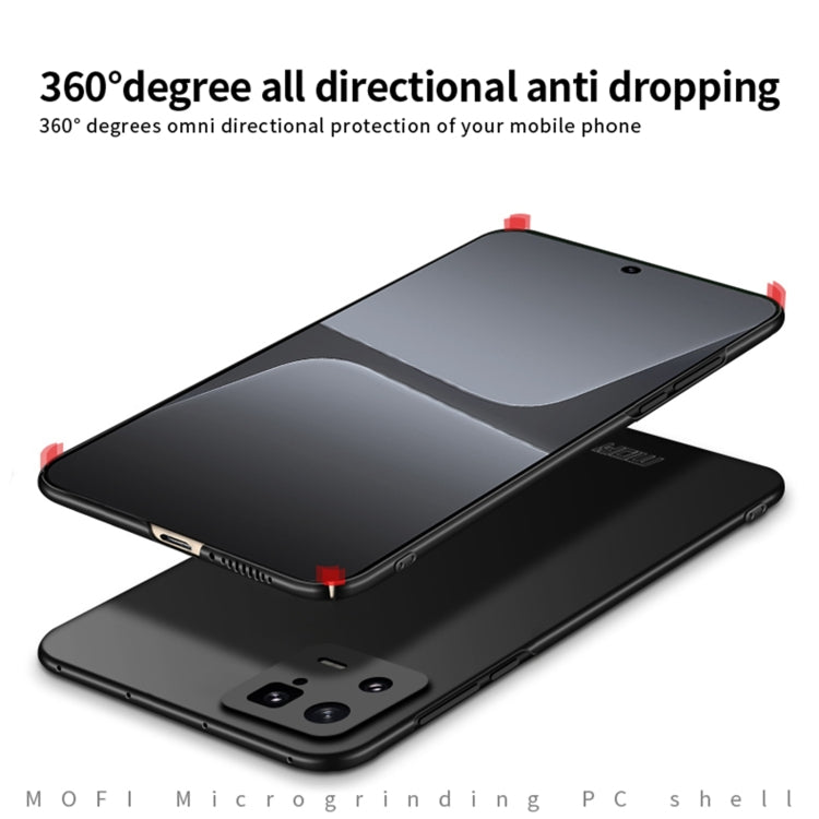 For Xiaomi 13 Pro MOFI Frosted Ultra-thin PC Hard Case(Black) - free shipping - PMC TechLife - Order now!