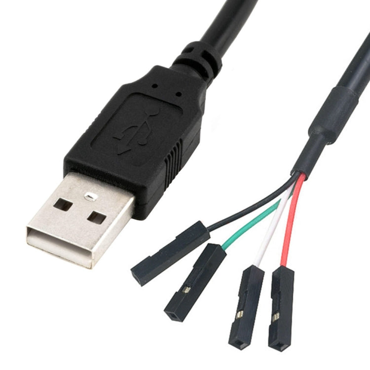 USB Male JUNSUNMAY USB 2.0 A to Female 4 Pin Dupont Motherboard Header Adapter Extender Cable, Length: 0.3m - free shipping - PMC TechLife - Order now!