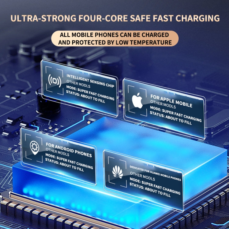 A2 Car Mobile Phone Bracket Wireless 15W Fast Charging Automatic Smart Sensor Stand(Silver) - Wireless Charger Holders by PMC TechLife | Online Shopping South Africa | PMC TechLife