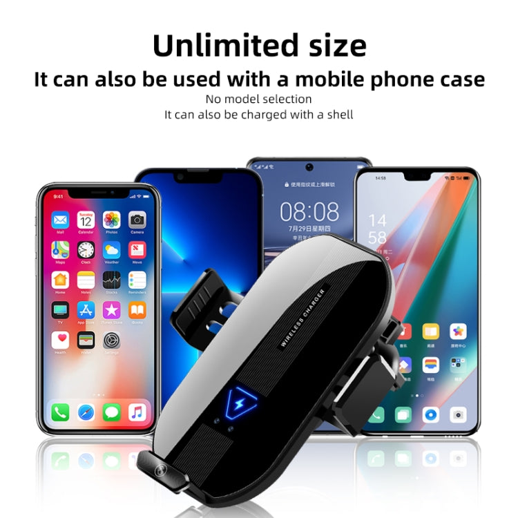 A9 Car 15W Fast Charging Magnetic Auto Sensitive QI Wireless Charger - Wireless Charger Holders by PMC TechLife | Online Shopping South Africa | PMC TechLife