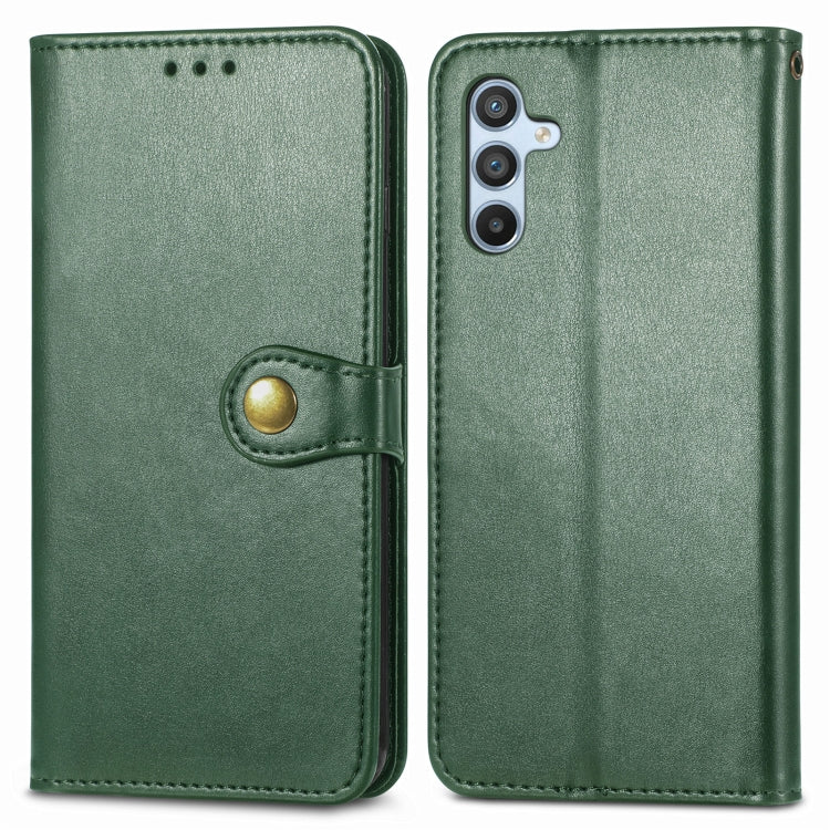 For Samsung Galaxy A54 5G Retro Solid Color Buckle Leather Phone Case(Green) - free shipping - PMC TechLife - Order now!