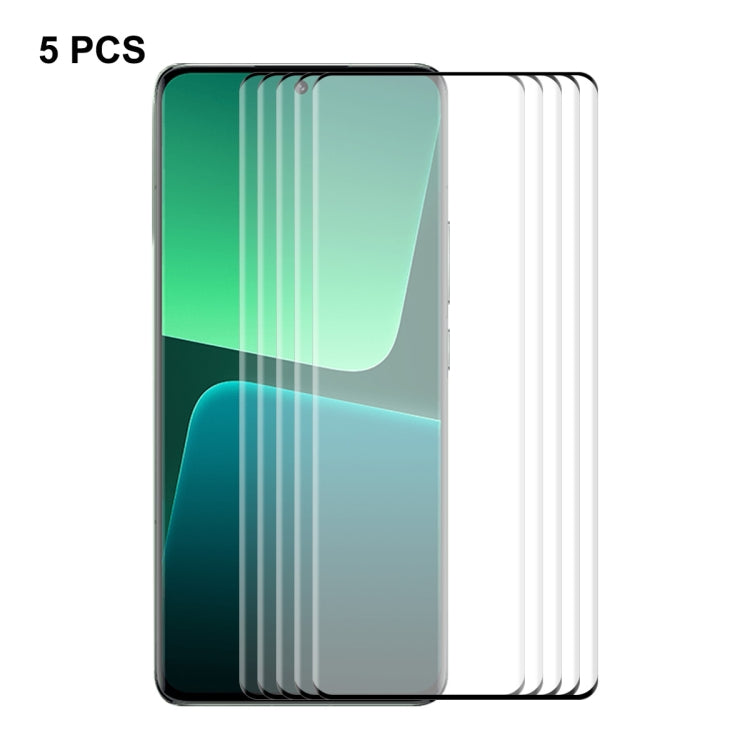 For Xiaomi 13 Pro / 13 Ultra 5pcs ENKAY Hat-Prince Heat Bending Side Glue Tempered Glass Full Film - free shipping - PMC TechLife - Order now!