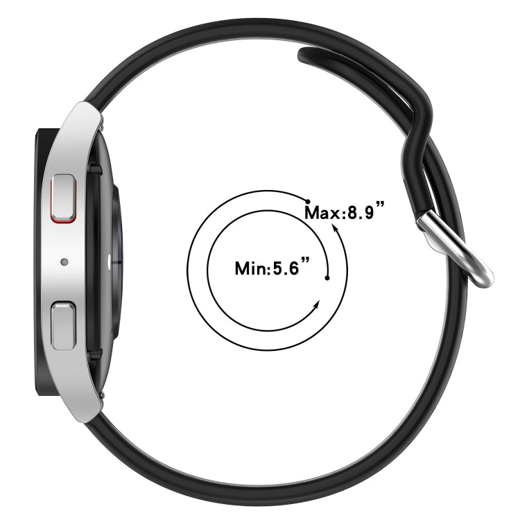 For Samsung Galaxy Watch 5 40mm 20mm Breathable Two-Color Silicone Watch Band(Black+Red) -  by PMC TechLife | Online Shopping South Africa | PMC TechLife