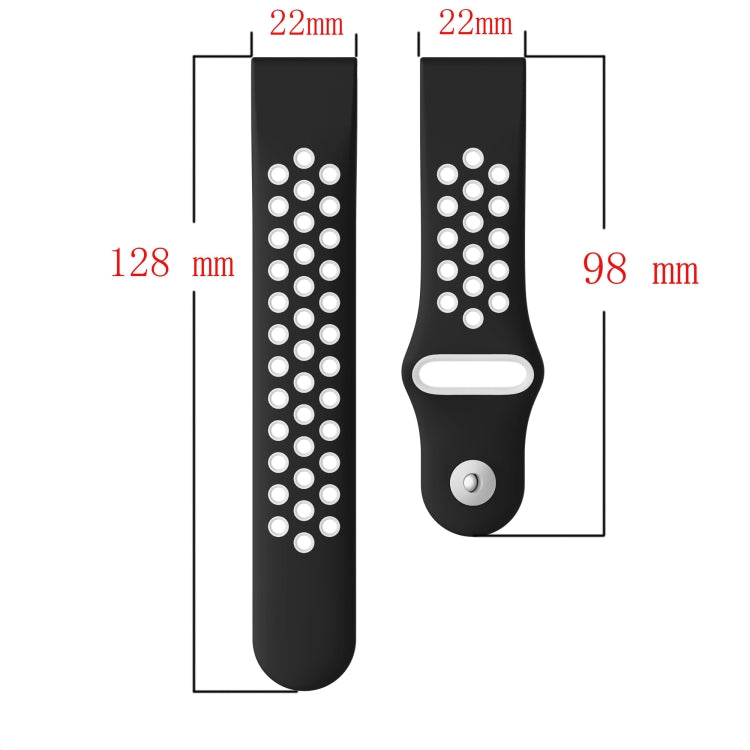 For Garmin Forerunner 955 22mm Sports Breathable Silicone Watch Band(Red+Black) -  by PMC TechLife | Online Shopping South Africa | PMC TechLife
