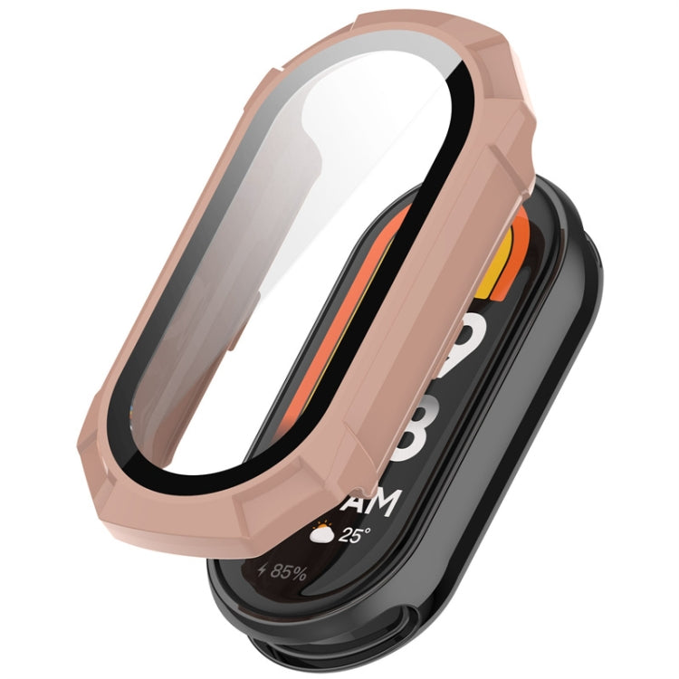 For Xiaomi Mi Band 8 ENKAY Hat-Prince Full Coverage PC Frame + Tempered Glass Film Watch Case(Pink) - free shipping - PMC TechLife - Order now!