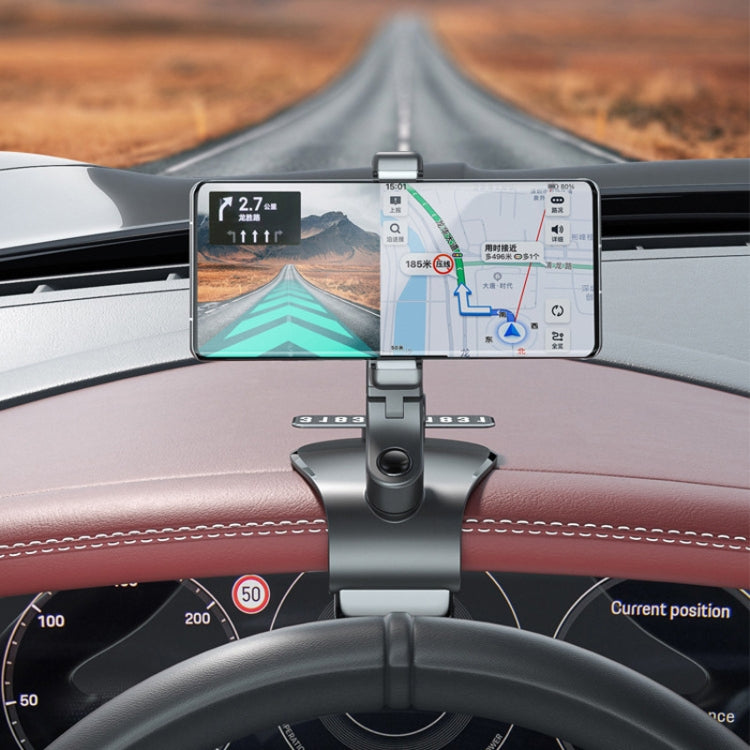 088 With Parking Phone Sign 360 Degrees Rotation Car Dashboard Mount Cell Phone Holder(Pink) - Car Holders by PMC TechLife | Online Shopping South Africa | PMC TechLife