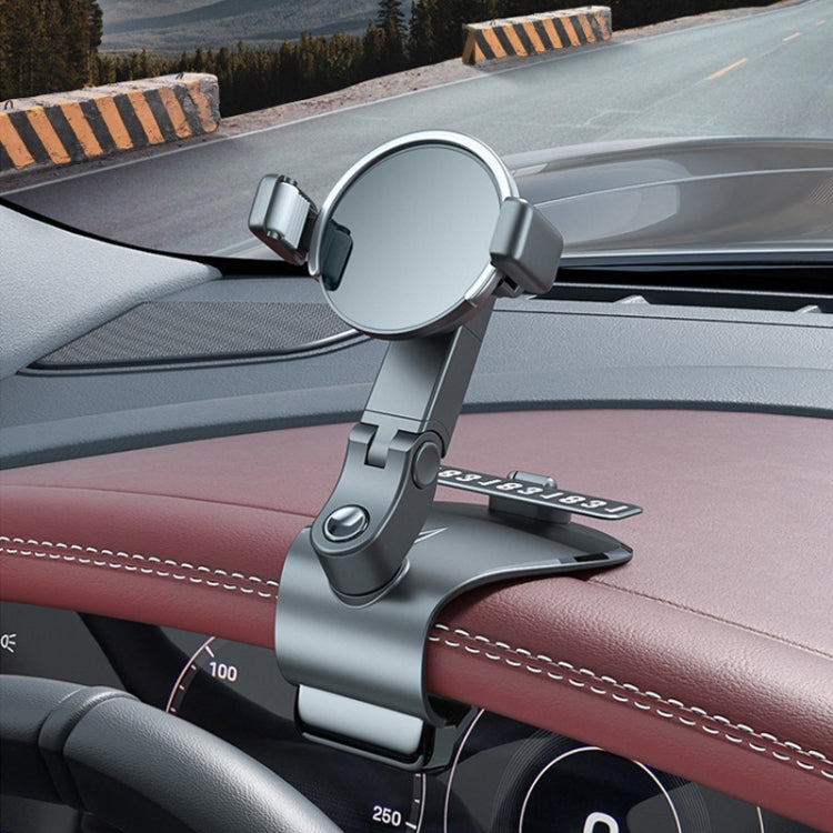 088 With Parking Phone Sign 360 Degrees Rotation Car Dashboard Mount Cell Phone Holder(Black) - Car Holders by PMC TechLife | Online Shopping South Africa | PMC TechLife