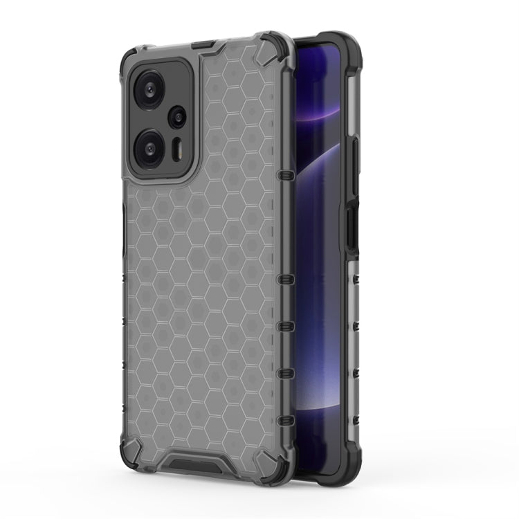 For Xiaomi Poco F5 Pro Shockproof Honeycomb Phone Case(Black) - free shipping - PMC TechLife - Order now!