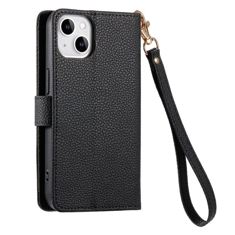 For iPhone 14 Plus Love Zipper Lanyard Leather Phone Case(Black) - free shipping - PMC TechLife - Order now!