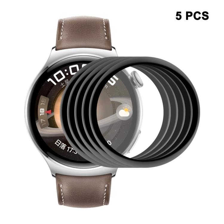 5pcs For Huawei Watch 4 ENKAY 3D Full Coverage Soft PC Edge + PMMA HD Screen Protector Film - Screen Protector by ENKAY | Online Shopping South Africa | PMC TechLife | Buy Now Pay Later Mobicred