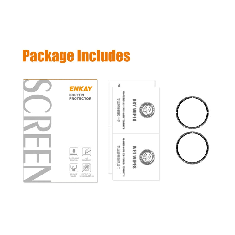 2pcs For Huawei Watch 4 Pro ENKAY 3D Full Coverage Soft PC Edge + PMMA HD Screen Protector Film - Screen Protector by ENKAY | Online Shopping South Africa | PMC TechLife | Buy Now Pay Later Mobicred